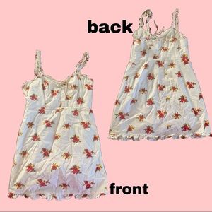 White floral Mini dress